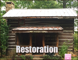 Historic Log Cabin Restoration  Mulga, Alabama
